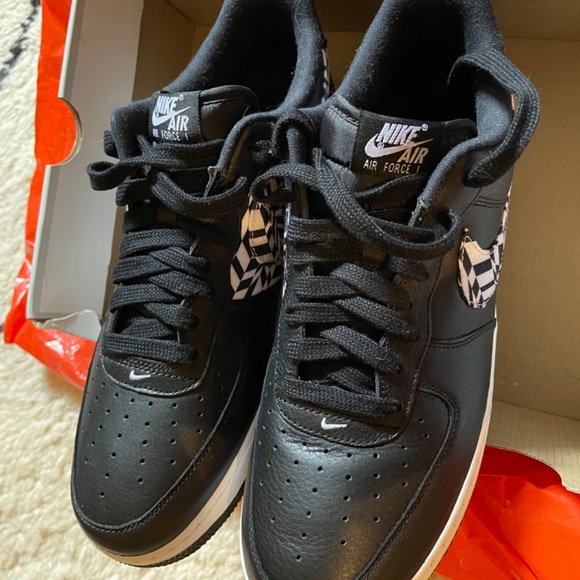 Size 12 - Nike Air Force 1 Low (Tiger Camo) Black/White - Picture 5 of 5